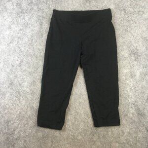 J Jill Pants XSP Pure Jill Slim Leg Cropped Black Mid Rise Pull On Career Pima